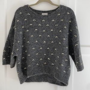 Dries Van Noten Wool Sweater With Gemstones